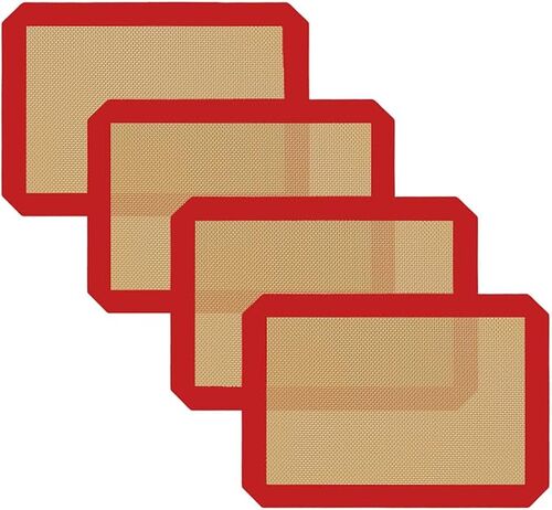 Small Silicone Baking Mats, Quarter Sheet Size,