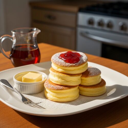 All-Around-The-World Custard Pancakes