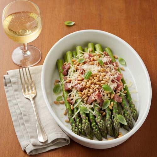 Asparagus With Pignolas