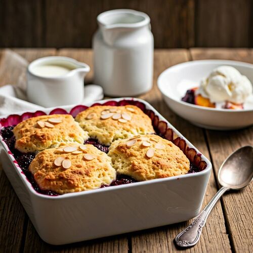 Blackberry And Nectarine Cobbler