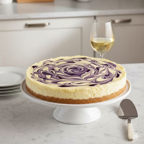 No Bake Blueberry Lemon Curd Cheesecake With Mascarpone