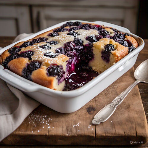 Blueberry Pudding Cake