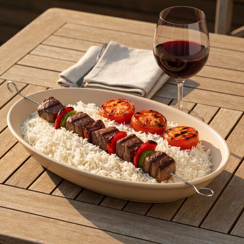 Shish-kabob With Basmati Rice