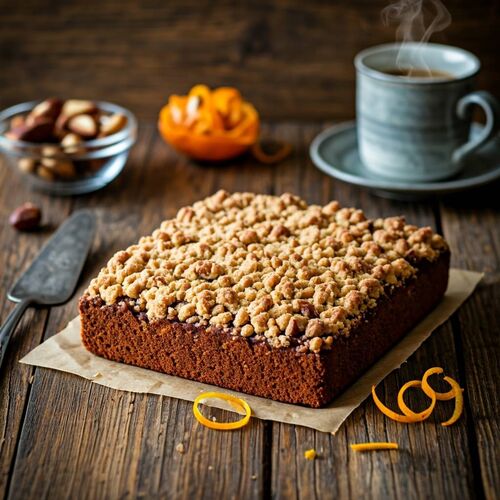 Quick Brazil Nut Coffee Cake