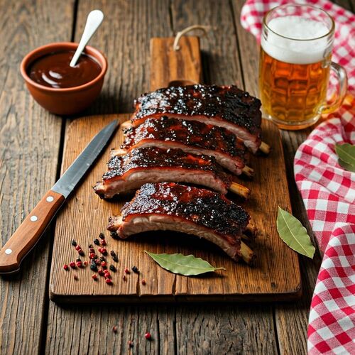Beer-basted Baby Back Ribs
