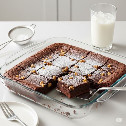 Microwave Chocolate Syrup Brownies