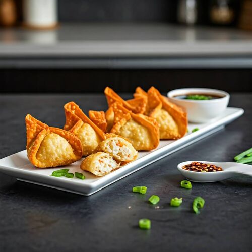Crab Wontons With Dipping Sauce