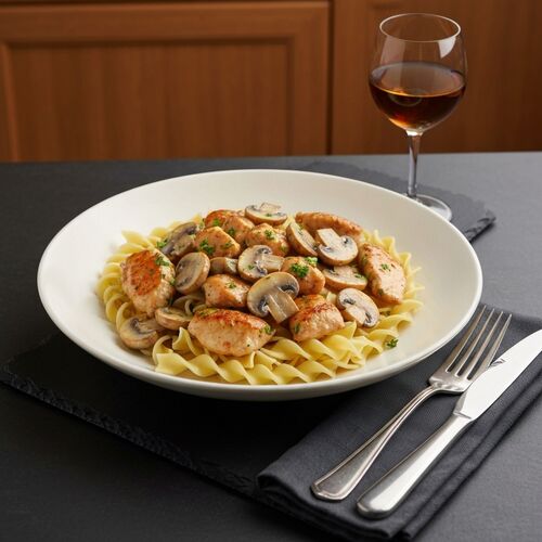 Chicken With Mushrooms And Sherry Sauce