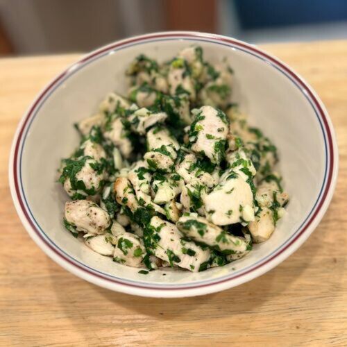 Jacques Pépin's Chicken with Garlic and Parsley (Persillade)