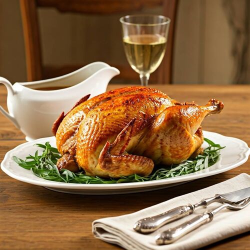 Roast Chicken with Tarragon