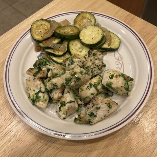 Jacques Pépin's Chicken with Garlic and Parsley (Persillade)