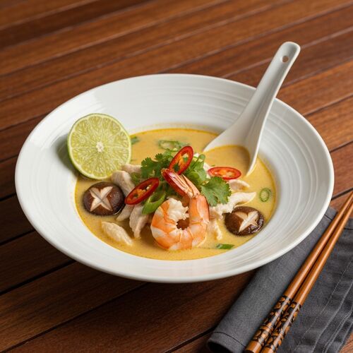 Thai Coconut Soup With Shrimp And Chicken