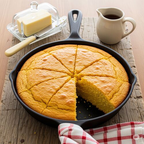 Brown Butter Skillet Cornbread