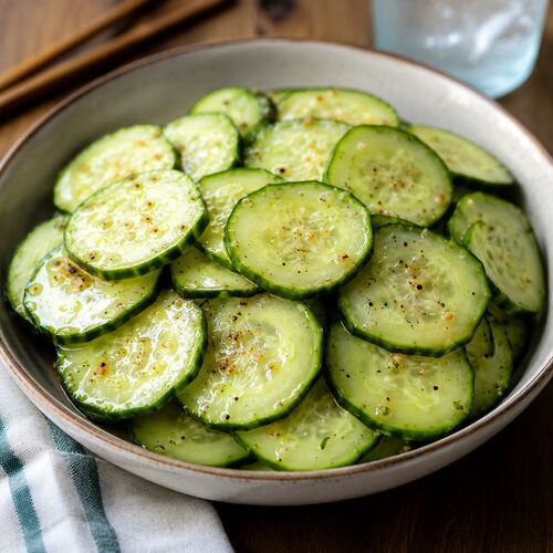 Cucumbers with Rice Wine Dressing