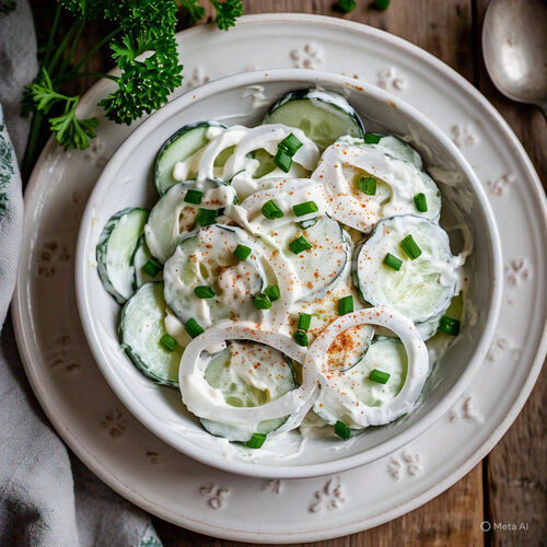 Cucumbers In Sour Cream