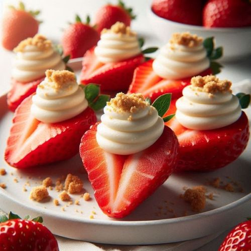 Cheesecake Deviled Strawberries