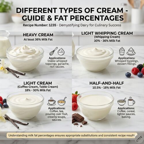 Different Types of Cream
