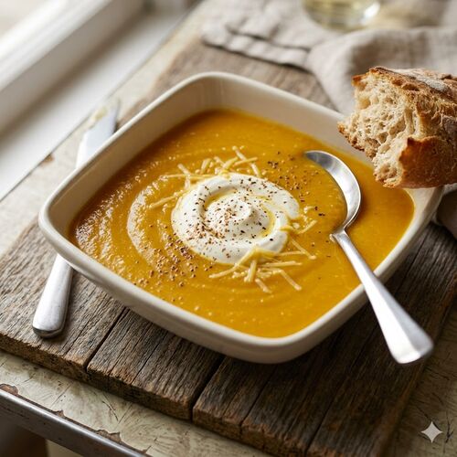 Ginger Gold Apple And Squash Soup