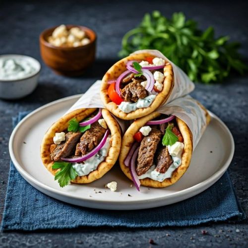 Gyro Meat With Tzatziki Sauce