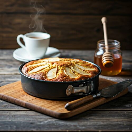 Olive Oil, Honey & Apple Cake