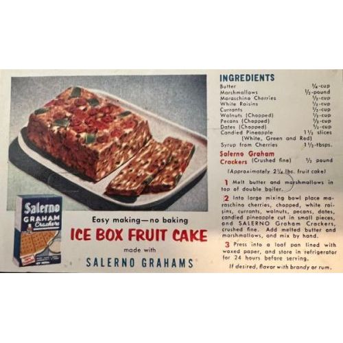 Ice Box Fruit Cake