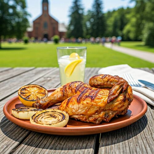 Lemon - Onion Barbecue Chicken