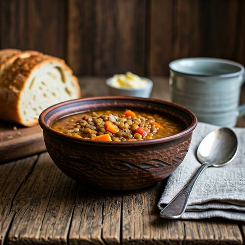 Plain Old Fashion Stick To Your Ribs Lentil Soup