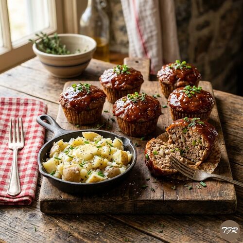 Meatloaf Muffins With Barbecue
