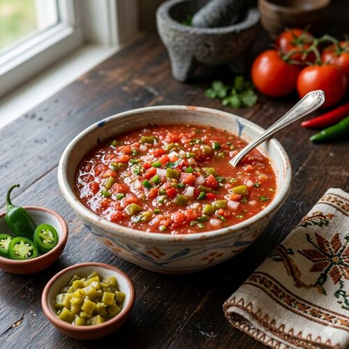 Mexican Tomato And Green Chili Sauce