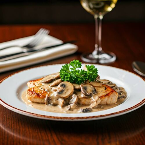 Chicken With Creamy Mushroom Sauce
