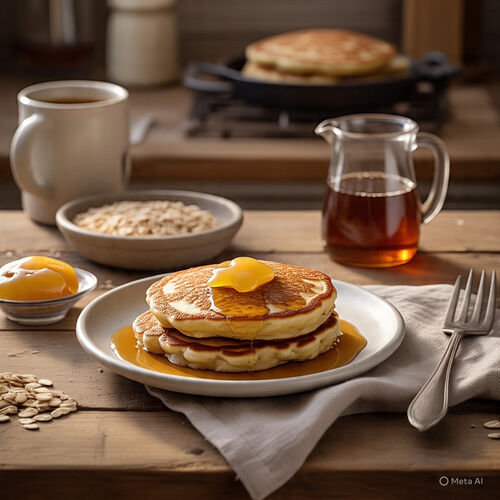 Oatmeal and Cottage Cheese Pancakes