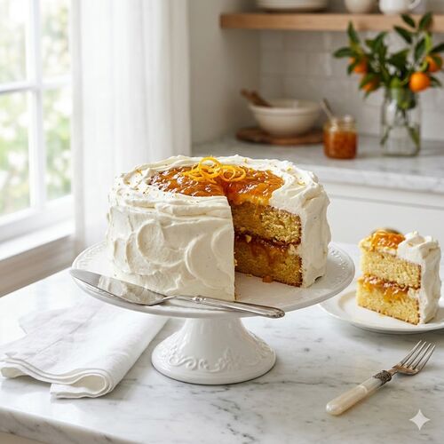 Orange Marmalade Layer Cake