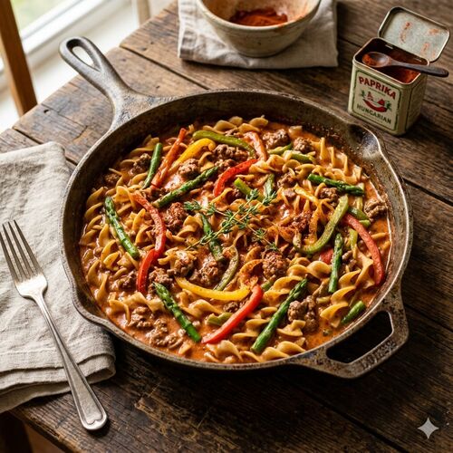 Skillet Beef Paprikash