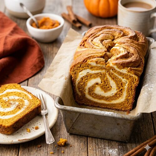 Pumpkin Swirl Loaves