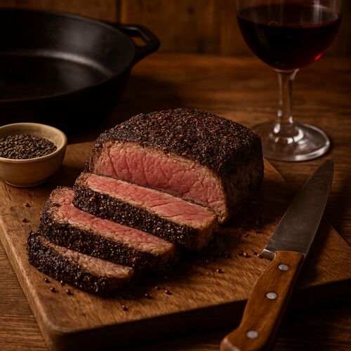 Steak Au Poivre (pepper)