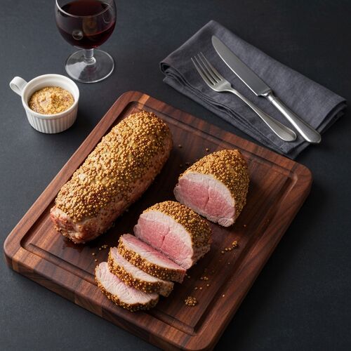 Pork Tenderloin Crusted With Mustard Seed