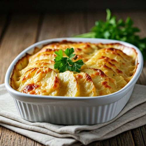 Potato Gratin With Boursin Cheese