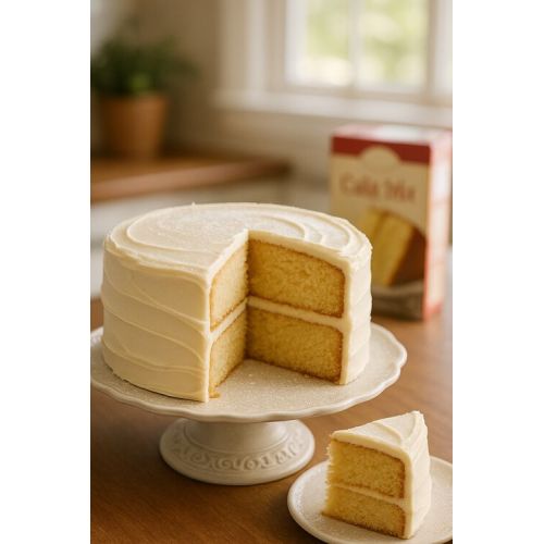 Make A Boxed Cake Mix Taste Like Bakery Cake