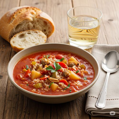 Italian Pismo Clam Chowder