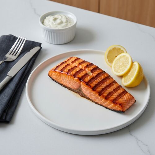 Grilled Salmon with Teriyaki Sauce