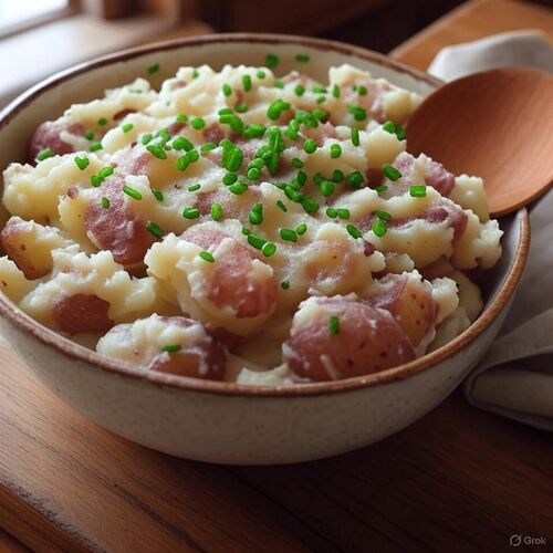Smashed Potatoes And Cream Cheese