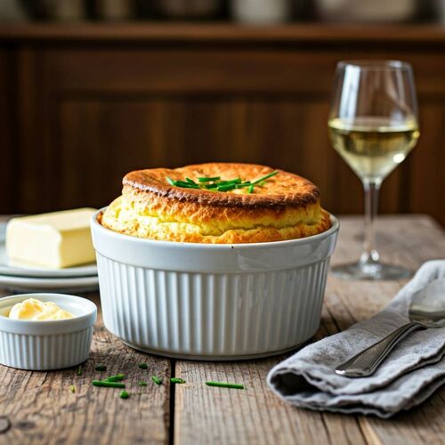 Jacques Pépin's Maman's Cheese Soufflé