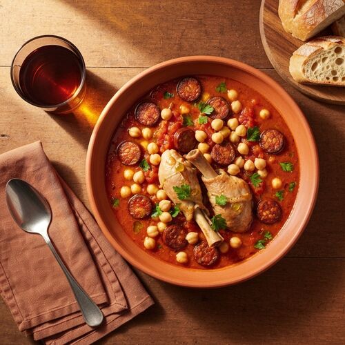 Pressure Cooker Chicken and Chickpea Stew