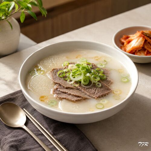 Seolleongtang (Korean Ox Bone Soup)