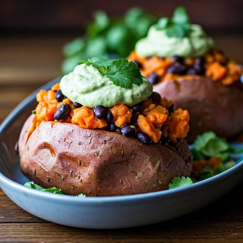 Vegetarian Taco-Stuffed Sweet Potatoes