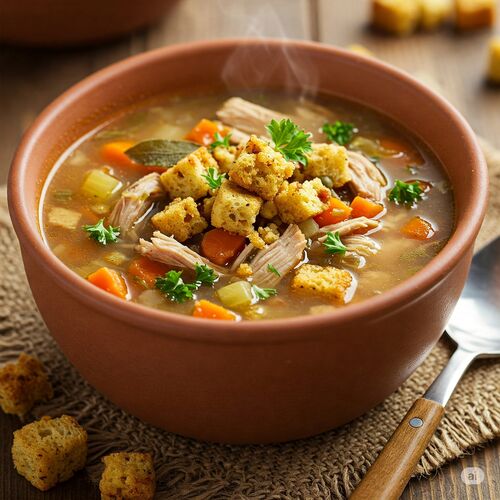 Turkey Stuffing Soup