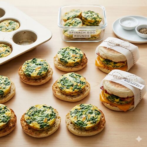 Make A Week's Worth Of Healthy Egg Breakfast Sandwiches In 15 Minutes