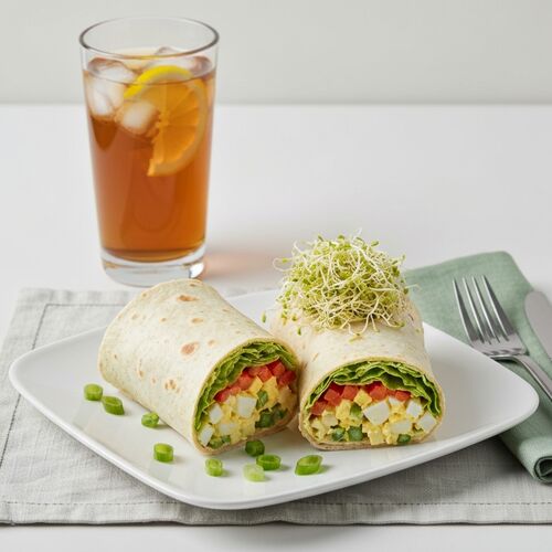 Dill And Dijon Egg Salad Wraps